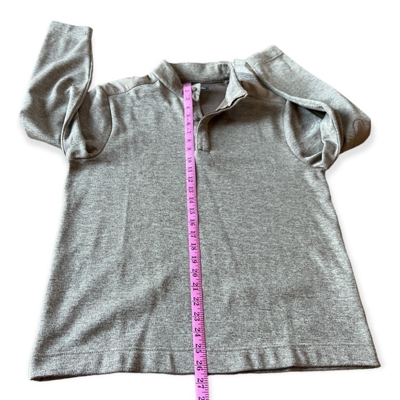 Greg Norman Men’s Tan Quarter Button Golf Pullover with Arm Pocket, Medium - Picture 9 of 9